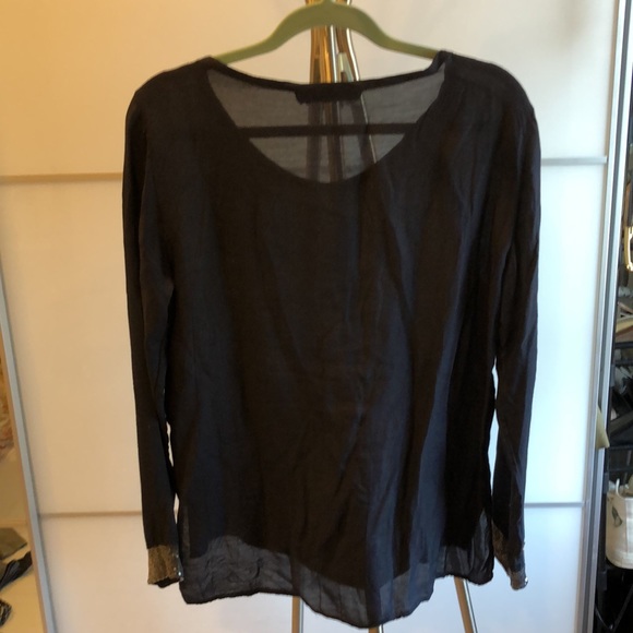 Kosmika Sequinned Long Sleeve Top - sz M - Picture 5 of 5